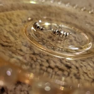 2 pair distinctive designs 925 earrings hoops small